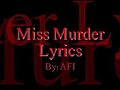 MissMurderLyricsbyAFI