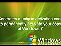 Windows7workingactivationkeygen