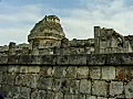 RoyaltyFreeStockVideoSDFootageZoomOutfromMayanTempleObservatoryatChichenItzainMexico