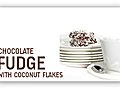 ChocolateFudgeWithCoconutFlakes