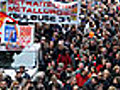 ProtestsInFranceOverPensions