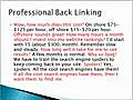 BackLinking101BackLinkingprofessionalsBackLinkingservices