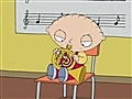 cartoon character playing french horn