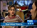 DeafBlindTripletsVisitPerkinsSchool