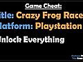 GameCheatForCrazyFrogRaceronPlaystation2