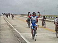 RoyaltyFreeStockVideoHDFootageBicycleRacersRideintheMSCharityBikeRideatCardSoundBridgeinKeyLargoFlorida