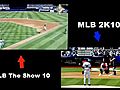 MLB2K10vsMLB10TheShowGameplayComparison