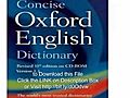 DownloadConciseOxfordEnglishDictionaryEleventheditionFULLVERSIONmp4