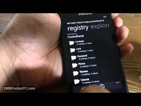WP7RootToolsregistryeditorforsamsungWP7devices