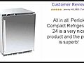 PerlickCompactRefrigerator24InchesWithSolidStainlessDoorHingeLeftPRHC24RB1L