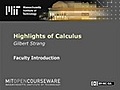 IntroductionHighlightsofCalculus