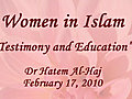 WomeninIslamTestimonyandEducation