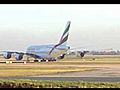 EmiratesA380LandingandTaxingatManchesterAirport
