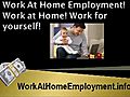 WorkAtHomeEmploymentworkathomeemploymentinfo