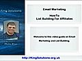 EmailMarketingListBuildingForAffiliatesHowto