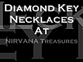 DiamondKeyPendantNecklaces