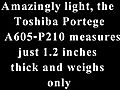 ToshibaPortegeA605P210121InchLaptop