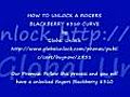 RogersBlackberry8310CurveUnlockHowToVideoglobalunlockcom
