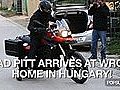 VideoofBradPittinHungaryonaMotorcycle
