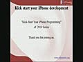 KickStartYouriPhoneProgrammingPart1