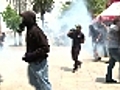 Greekpolicefireteargasonangryprotesters
